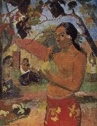 Paul Gauguin Take mango woman painting